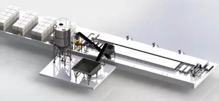 Автоматизированный завод для производства газобетона