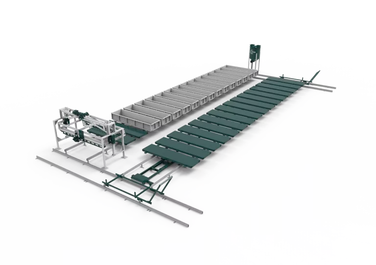 Конвеерная линия для производста газобетона со струнной резкой РТМ-40К