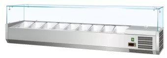 Витрина холодильная для ингредиентов 9*GN1/3 -150 мм Koreco