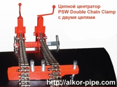 Центратор PSW Single Chain Clamp для соединения труб под сварку