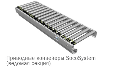 Приводные роликовые конвейеры Soco System