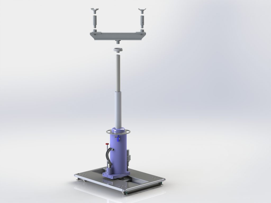 Ямный телескопический напольный подъёмник
