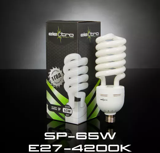 Лампа энергосберегающая SP-65W-E27-4200K