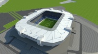 Монтаж металлоконструкций на калининградском стадионе практически завершен