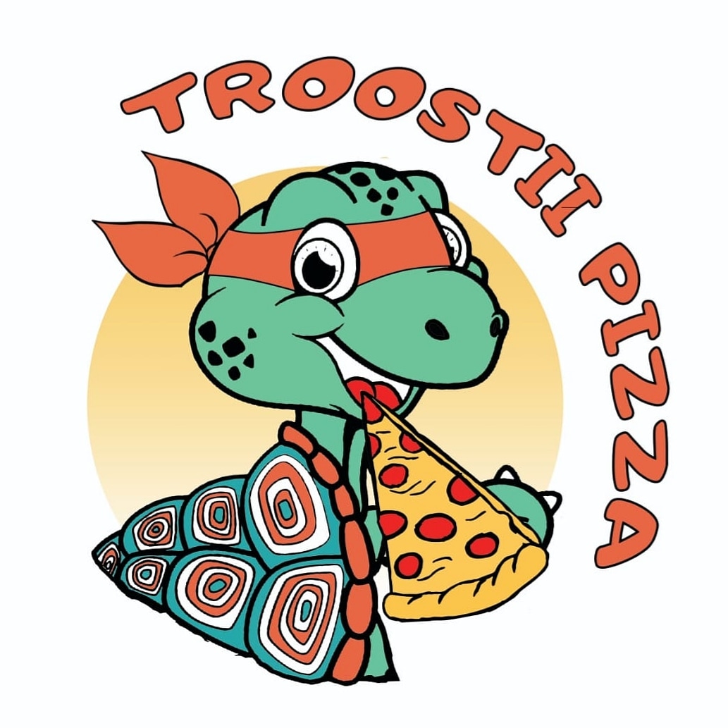 Логотип компании Troostii pizza