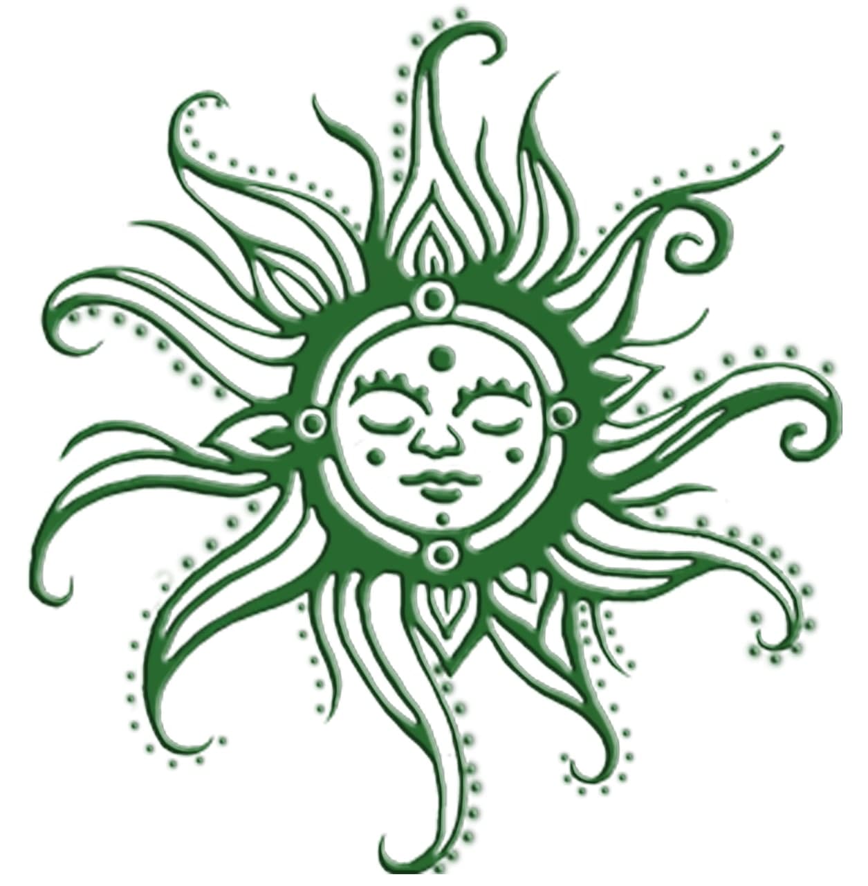 Логотип компании Зеленое солнце